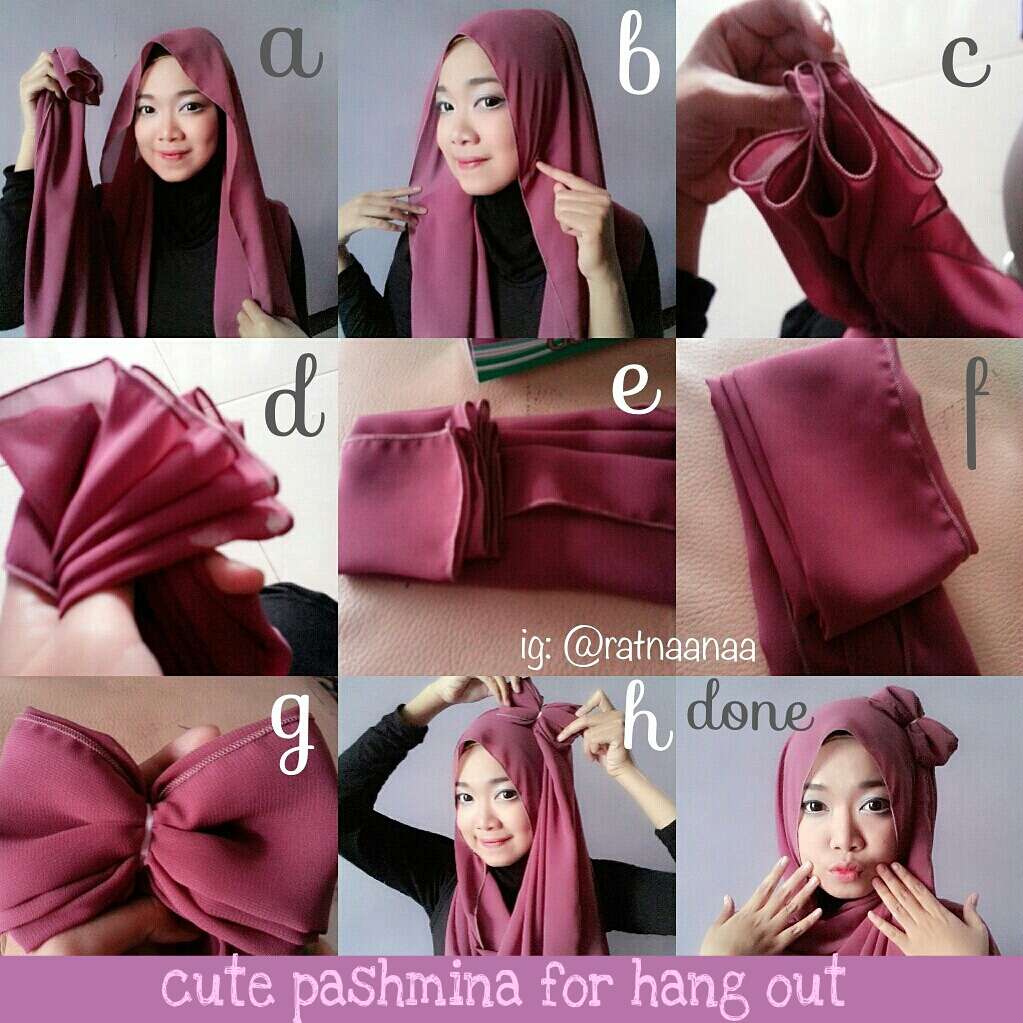 Gaya Hijab Unik Saat `Hangout`