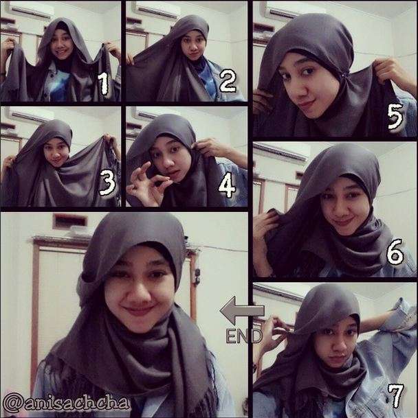 Tutorial Hijab Simpel di Musim Panas