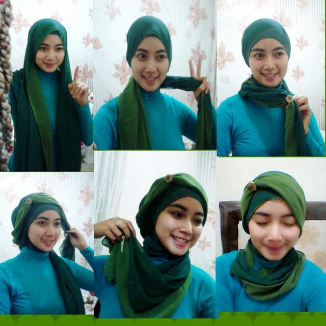 Gaya Hijab Cantik ala Bidan Elva