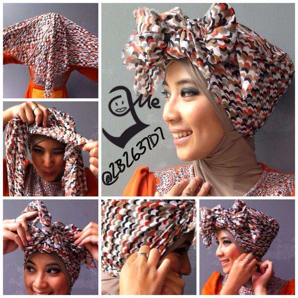 Tampil Stylish dengan Ribbon Turban
