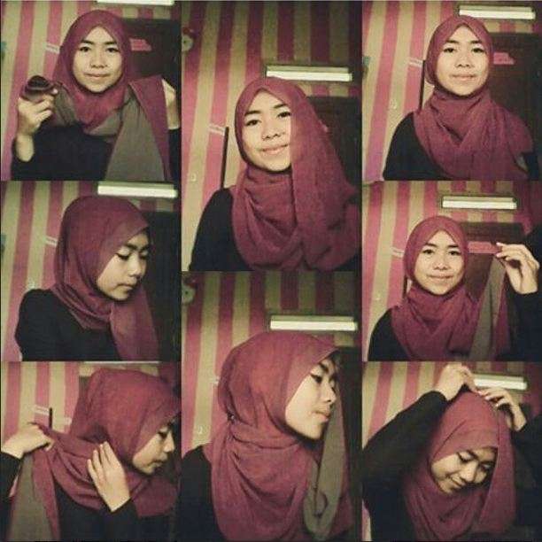 Hijab Modern dengan Perpaduan Warna Cantik
