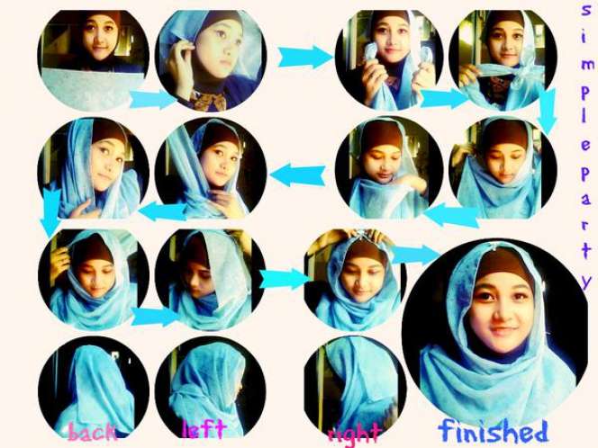 Hijab Paris Simpel Saat ke Pesta