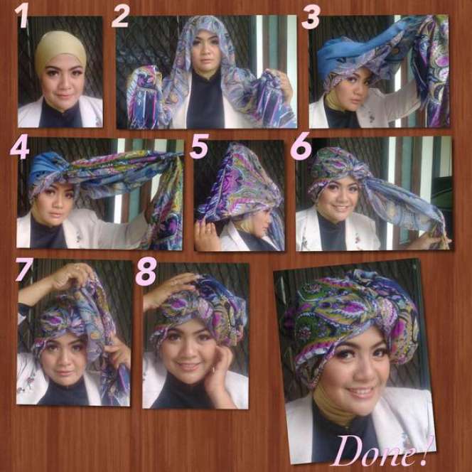 Hijab Turban Simpel untuk Sehari-hari