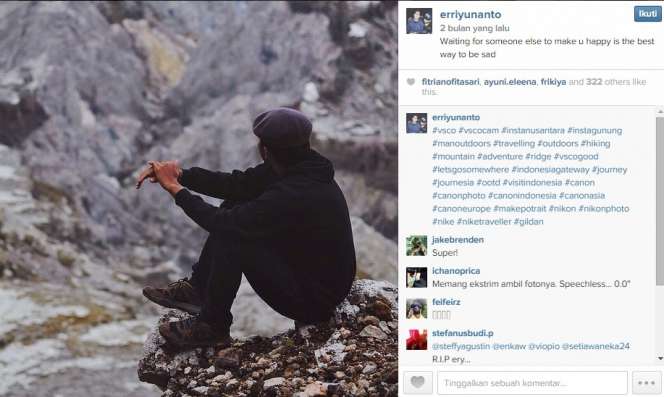 Foto-foto `Bernyali` Mahasiswa yang Jatuh ke Kawah Merapi