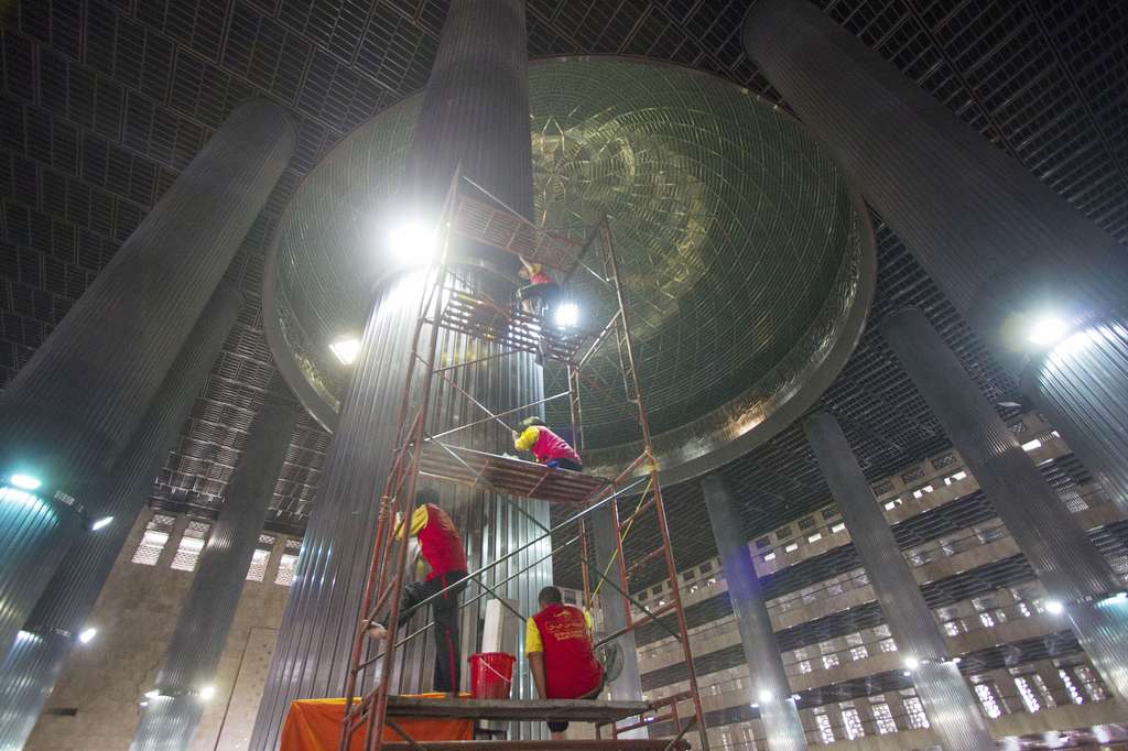 Sambut Ramadan, Masjid Istiqlal Dibersihkan