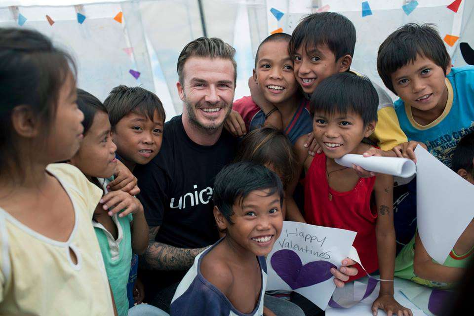 Saat Beckham Hibur Anak-anak Nepal
