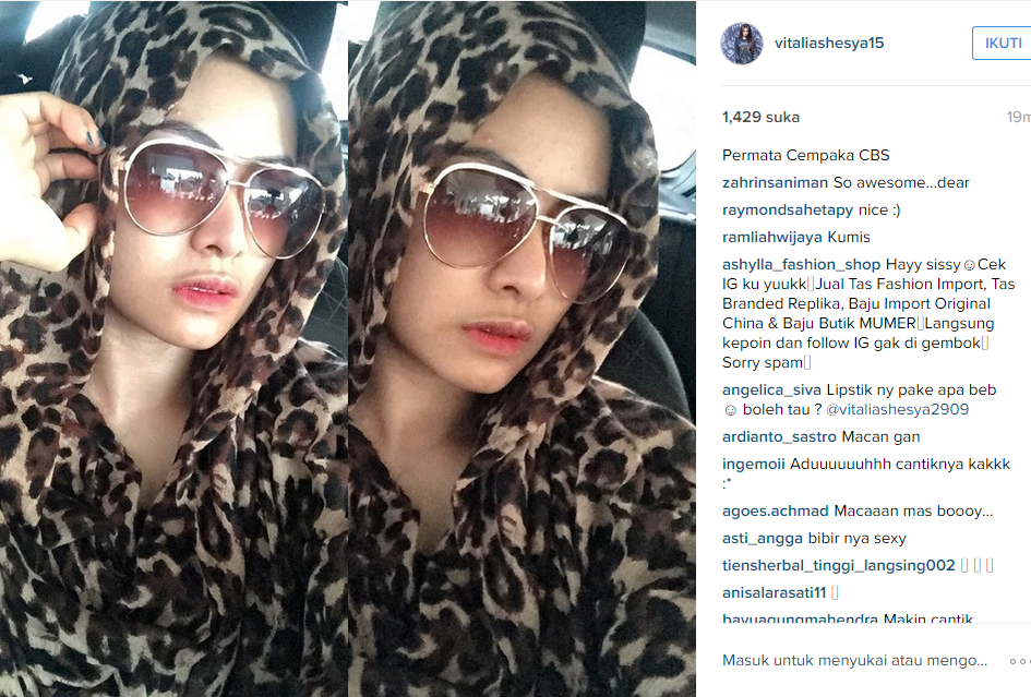 Vitalia Shesya Cantik Berhijab
