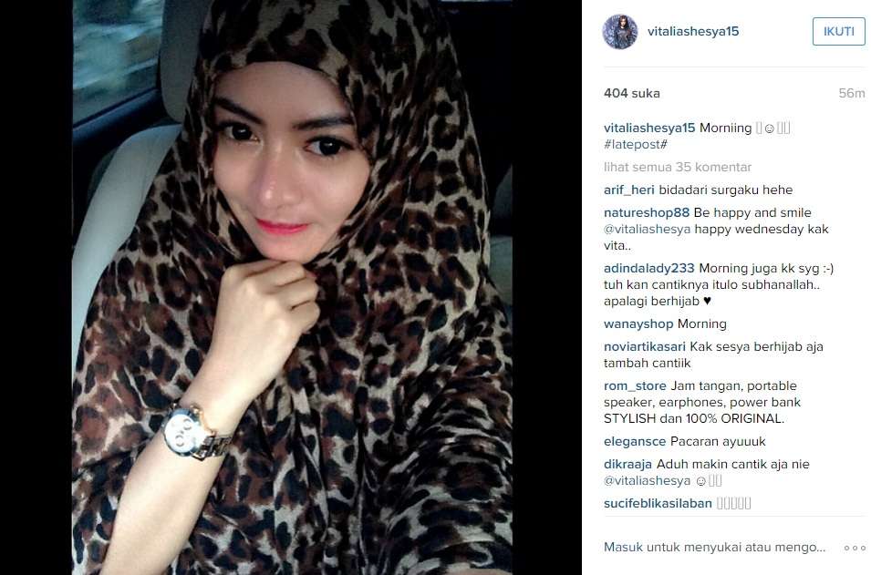 Vitalia Shesya Cantik Berhijab