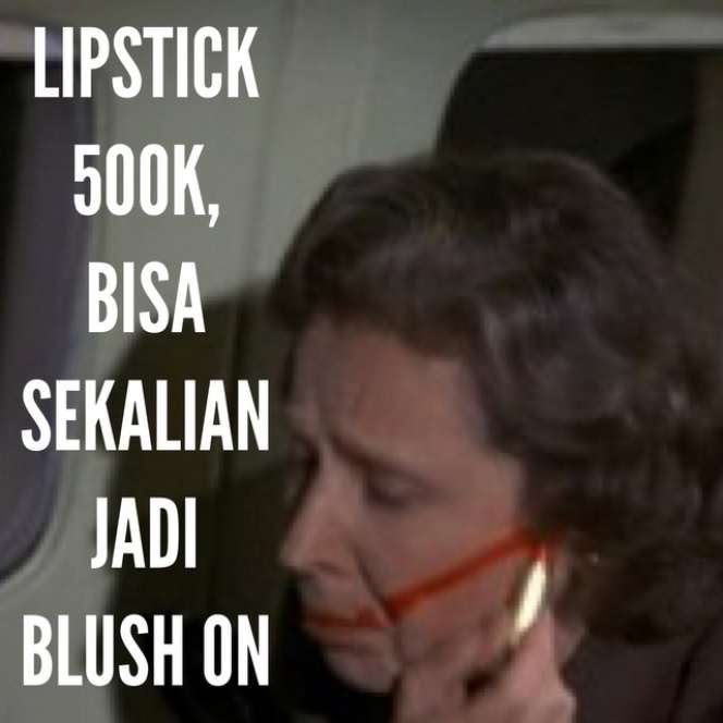 Meme Balasan `Lipstik 500K VS 50K`