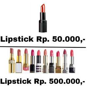 Meme Balasan `Lipstik 500K VS 50K`