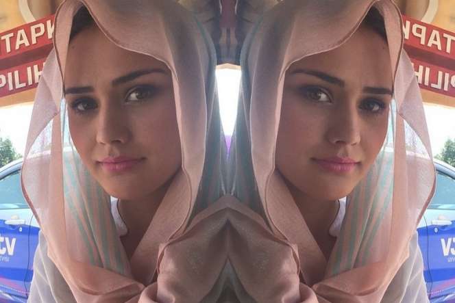 Cantiknya Model Senk Lotta Saat Berhijab