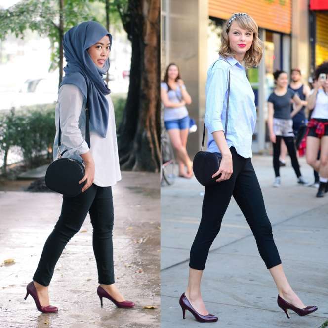 Inspirasi Gaya Taylor Swift untuk Hijaber