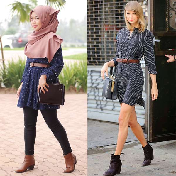 Inspirasi Gaya Taylor Swift untuk Hijaber