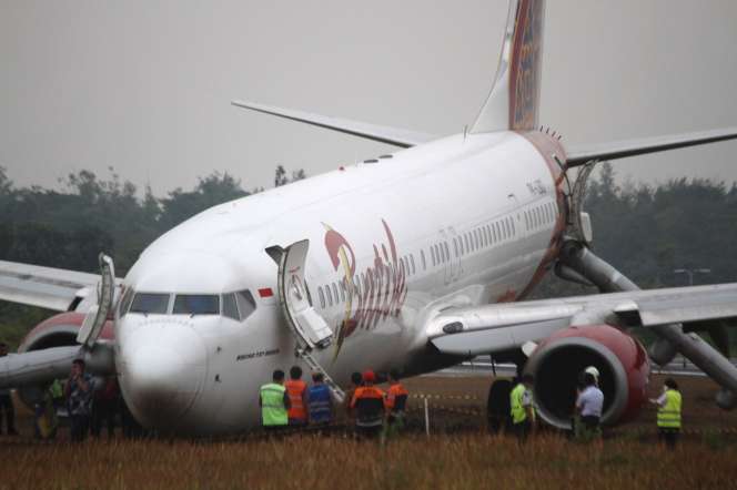Batik Air Tergelincir di Yogyakarta