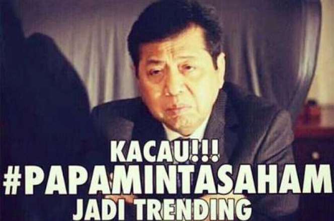 Meme Papah Minta Saham Hebohkan Jagad Sosmed