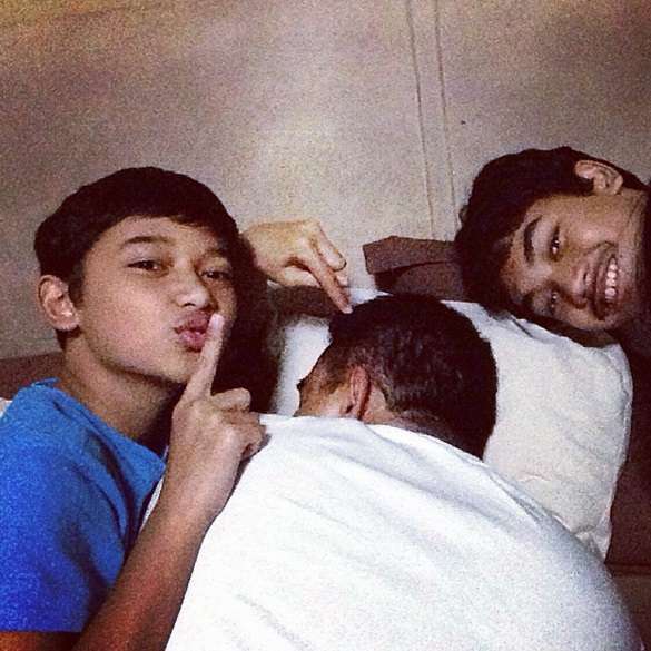 Momen Kebersamaan Farhan Bareng Putra Sulung