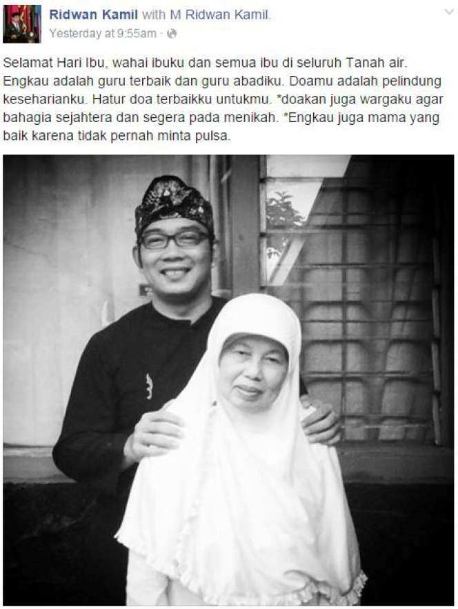Gaya `Bodor` Ridwan Kamil di Instagram