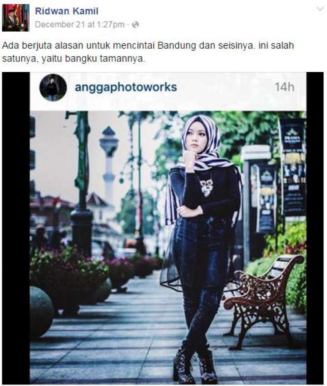 Gaya `Bodor` Ridwan Kamil di Instagram