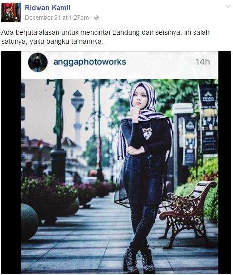 Gaya `Bodor` Ridwan Kamil di Instagram