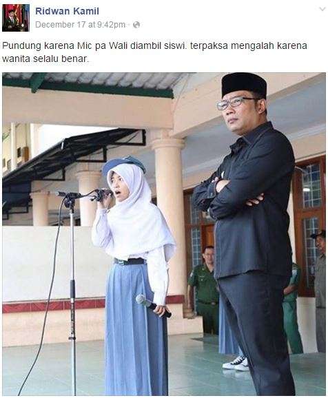 Gaya `Bodor` Ridwan Kamil di Instagram