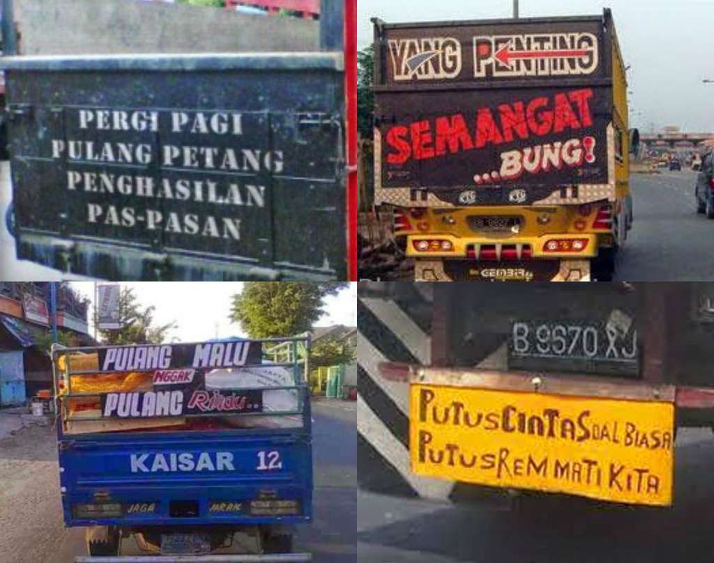 Kumpulan Tulisan di Truk yang Bikin Ngakak