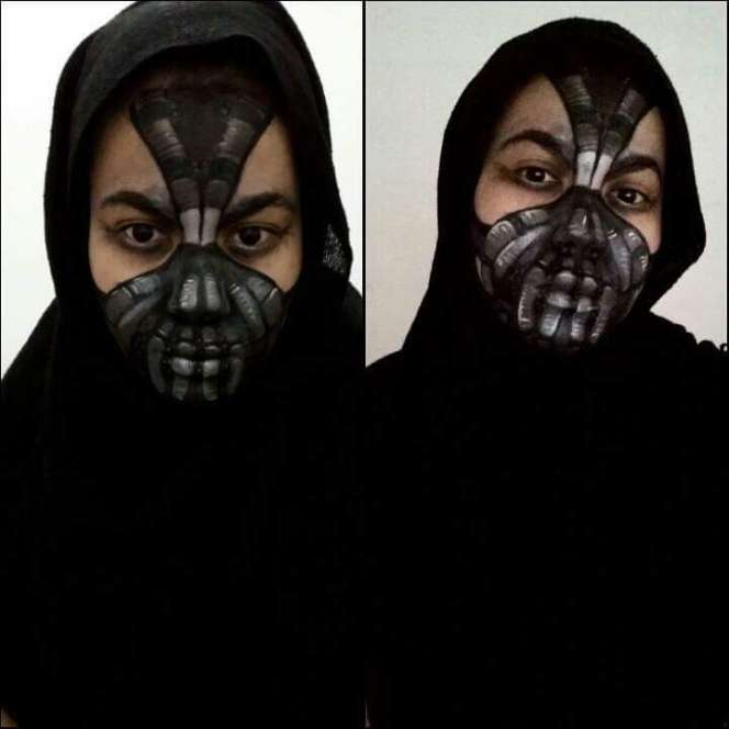 `Horor Make Up` ala Hijaber Cantik