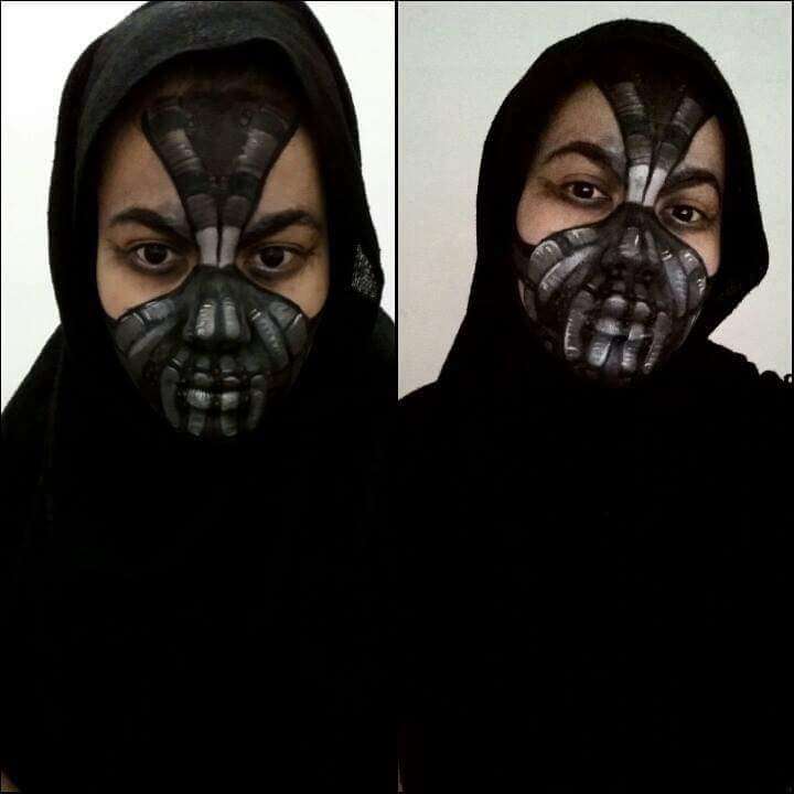 `Horor Make Up` ala Hijaber Cantik
