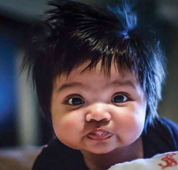 Pesona Bayi-Bayi Berambut Tebal