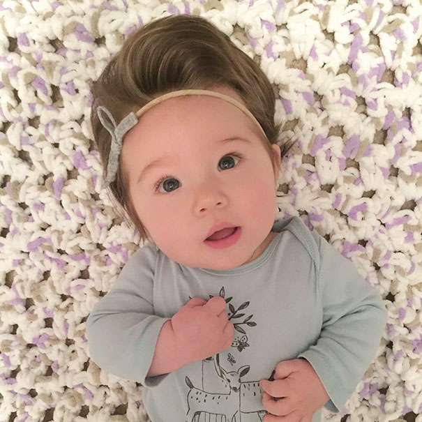 Pesona Bayi-Bayi Berambut Tebal