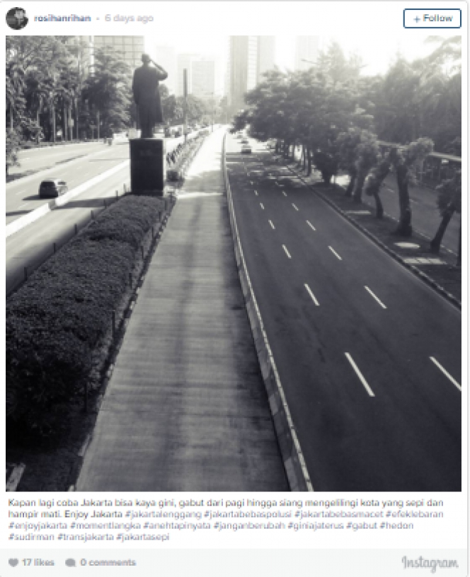 Penampakan Jakarta Sepi Ditinggal Mudik, Bikin Susah Move On