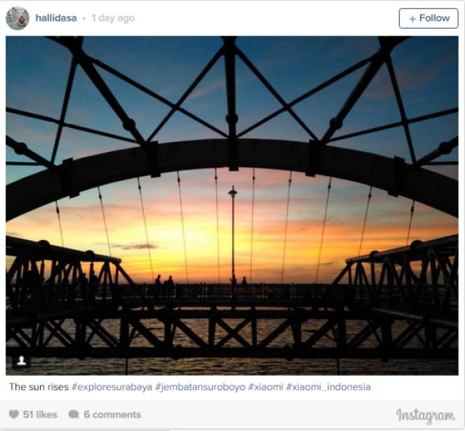 `Jembatan Suroboyo` dari Jepretan Netizens