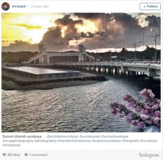 `Jembatan Suroboyo` dari Jepretan Netizens