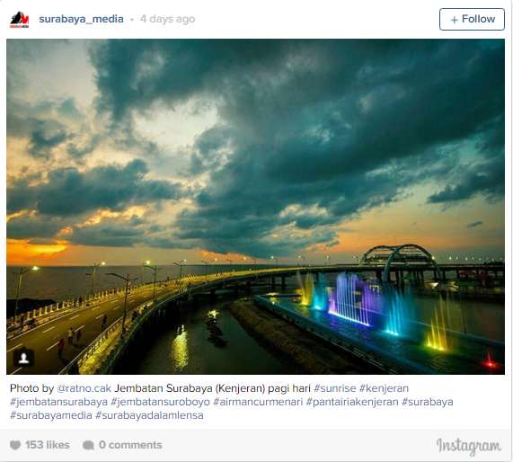 `Jembatan Suroboyo` dari Jepretan Netizens