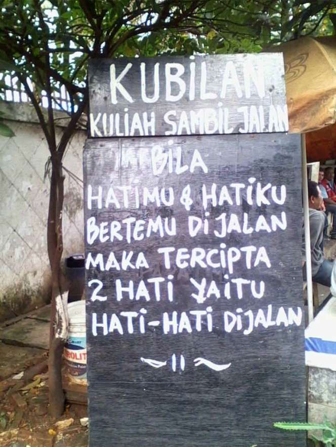 Bikin Ngakak! Petikan Kalimat Kocak Pangkalan Ojek Kubilan