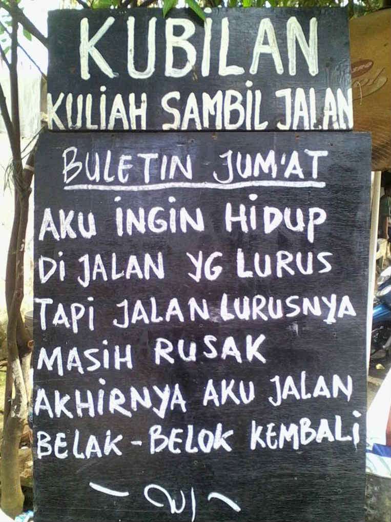 Bikin Ngakak! Petikan Kalimat Kocak Pangkalan Ojek Kubilan