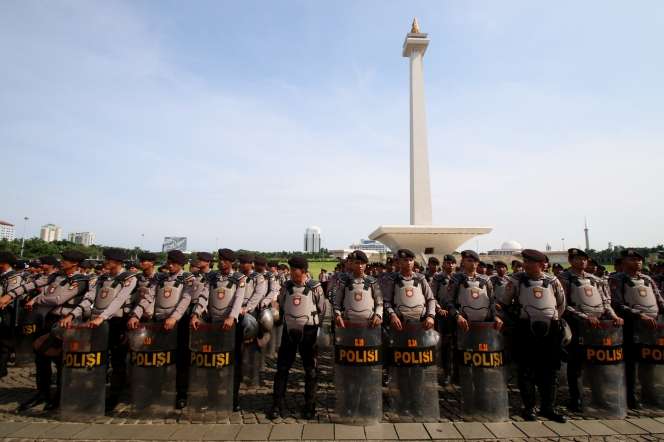 Pasukan `Asmaul Husna` Polri untuk Demo 4 November