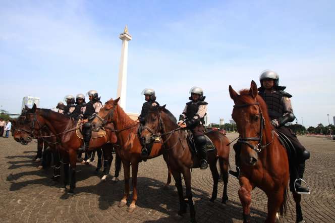 Pasukan `Asmaul Husna` Polri untuk Demo 4 November