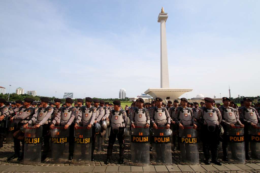 Pasukan `Asmaul Husna` Polri untuk Demo 4 November