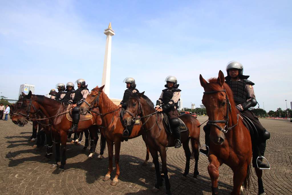 Pasukan `Asmaul Husna` Polri untuk Demo 4 November