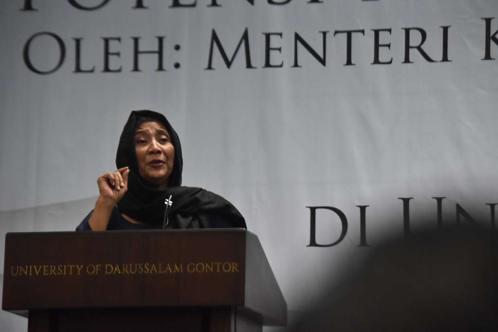 Aksi Menteri Susi di Ponpes Gontor