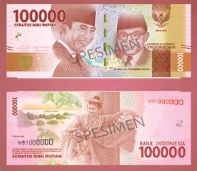 Inilah Penampakan Resmi Uang Rupiah Baru