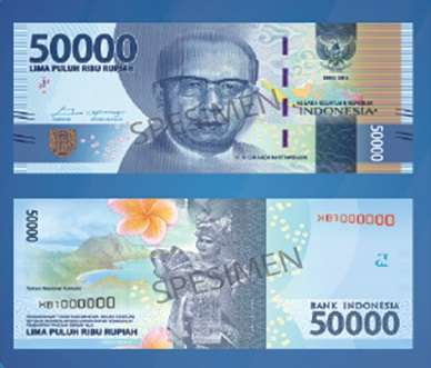 Inilah Penampakan Resmi Uang Rupiah Baru