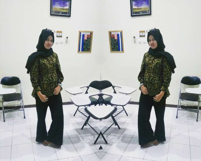 #HOTD: Nurul Aniqotullu'lu'ah Tampil Santai dengan Batik