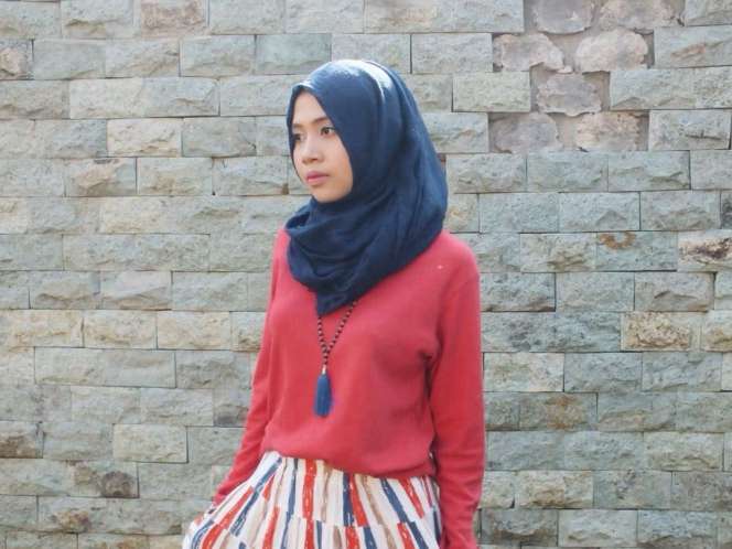 #HOTD: Gaya Feminin dengan Rok 'A Line' Ala Ghea Megah Pahleti