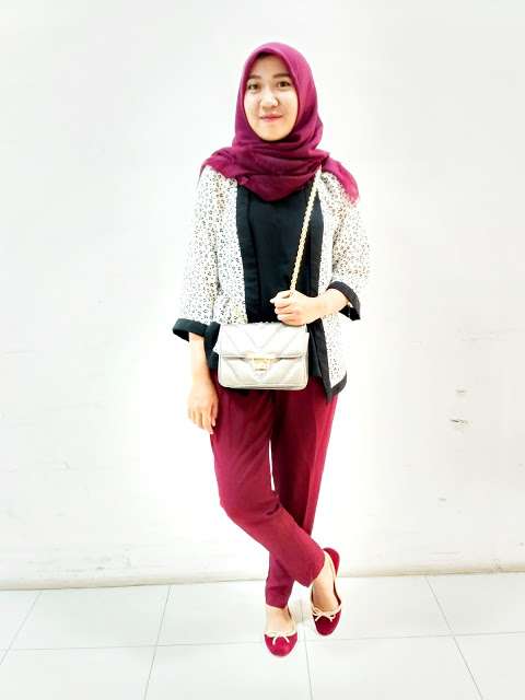 #HOTD: Paduan Simpel Outer Kimono Sanit Nurisma Wardhani