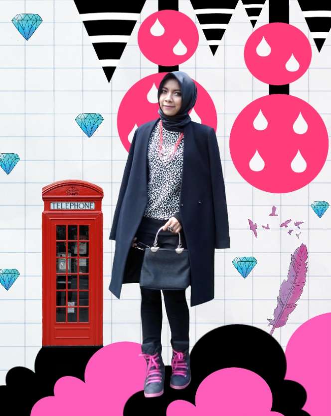 #HOTD: Warna Hitam Bikin Erda Nurwidiyani Makin Pede