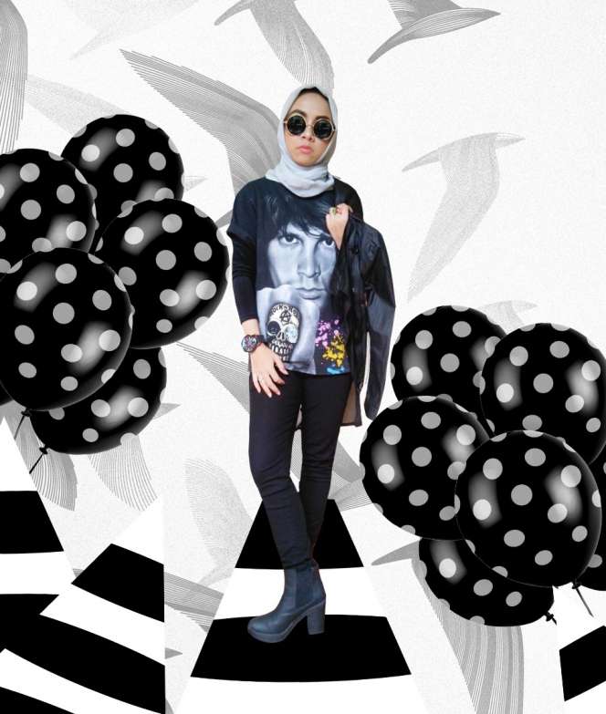 #HOTD: Warna Hitam Bikin Erda Nurwidiyani Makin Pede