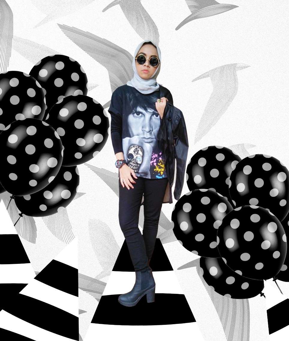 #HOTD: Warna Hitam Bikin Erda Nurwidiyani Makin Pede