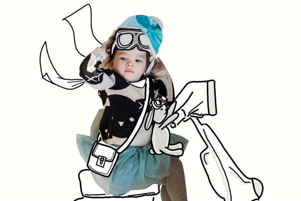  Kreatif! Pose Lucu Anak Dibuat Ilustrasi Oleh Sang Ibu