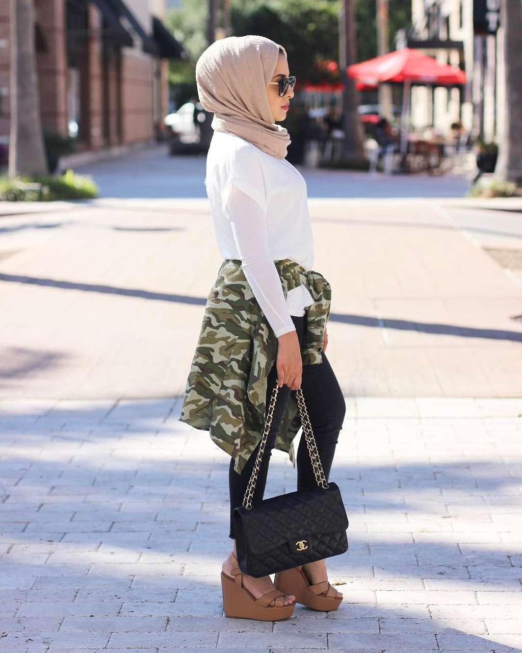 Sentuhan Modis 'Army Look' Maryam Asadullah